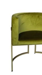 Křeslo Loft Oval Jasmin 36 – designové čalouněné křeslo se zlatou podnoží - Obrázek 3