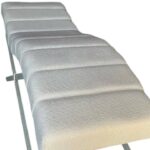 Anatomické lehátko na řasy Loft bílé buklé, bílá konstrukce