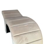 Lehátko na řasy standardní, béžový velur, podélné prošívání