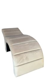 Lehátko na řasy standardní, béžový velur, podélné prošívání