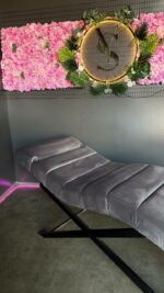 Lehátko Loft s nastavením, grafitový velur, černá konstrukce - Obrázek 3