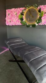 Lehátko Loft s nastavením, grafitový velur, černá konstrukce - Obrázek 2