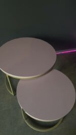 Koupit konferenční stolek Loft set 2 ks zlatý růžový | Stolek do salonu a bytu - Obrázek 5