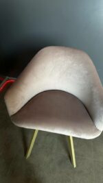 Koupit židle Classic zlaté nohy béžový velur | Čalouněná židle do kuchyně a salonu - Obrázek 6