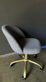 Koupit židle Soft na kolečkách zlatá šedé buklé | Židle do salonu krásy - Obrázek 5