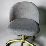 Koupit židle Soft na kolečkách zlatá šedé buklé | Židle do salonu krásy