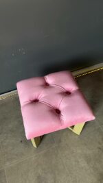 Koupit stojan na kabelku zlatý růžový velur | Stojan do salonu - Obrázek 4