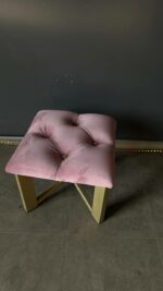 (Копія)Koupit stojan na kabelku zlatý růžový velur | Stojan do salonu - Obrázek 5