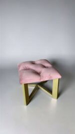 (Копія)Koupit stojan na kabelku zlatý růžový velur | Stojan do salonu