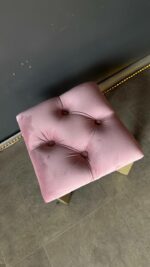 (Копія)Koupit stojan na kabelku zlatý růžový velur | Stojan do salonu - Obrázek 3