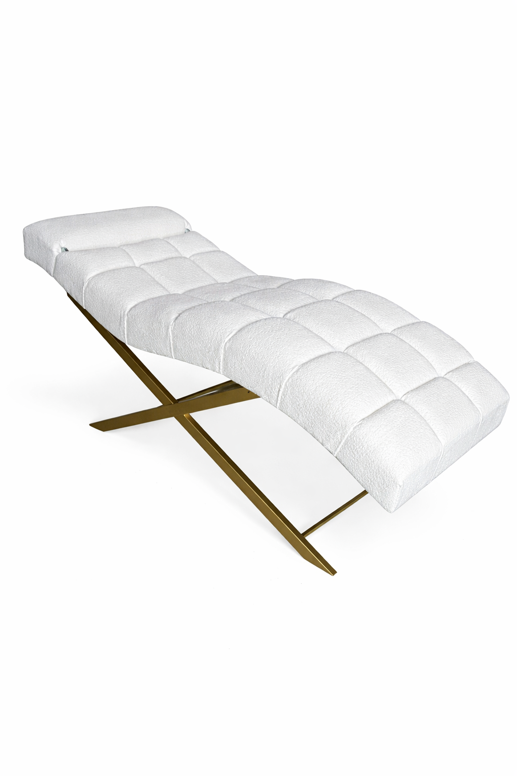 ChatGPT Image 19 мар. 2026 г., 21_50_30 Kosmetické lehátko pro prodlužování řas Loft bílé buklé, polohovatelné opěradlo - Obrázek 1