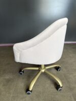 Židle Classic na kolečkách zlatá béžový velur - Obrázek 3