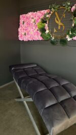 Kosmetické lehátko loft nastavitelné šedé | Lehátko pro lash a permanentní make-up - Obrázek 2