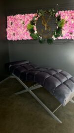 Kosmetické lehátko loft nastavitelné šedé | Lehátko pro lash a permanentní make-up - Obrázek 4