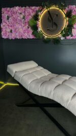 Kosmetické lehátko loft bouclé nastavitelné | Lehátko pro lash a kosmetiku - Obrázek 4