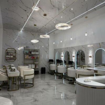 Kompletní vybavení beauty salonu BIBIENGLOW nábytkem YS Furniture